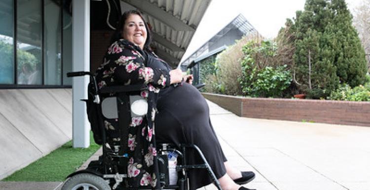 Woman in wheelchair 