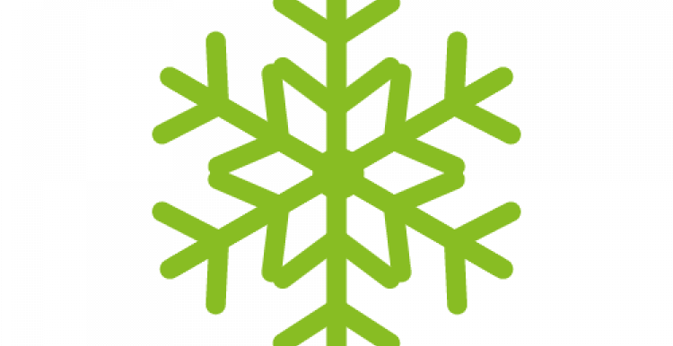 Infographic of a snowflake