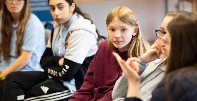 Group of children sitting in a group