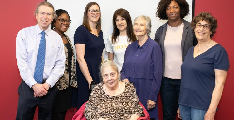 Group of people looking at the camera