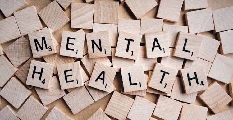Mental health spelled out in wooden blocks