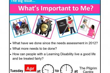 Poster for learning disability partnership board forum meeting