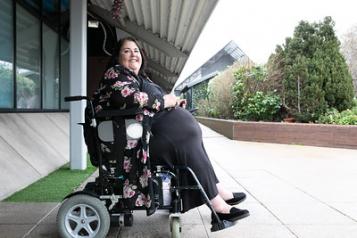 Woman in wheelchair 