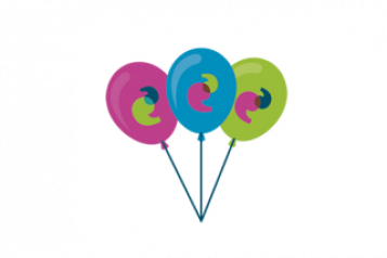 Balloons with speech bubbles  