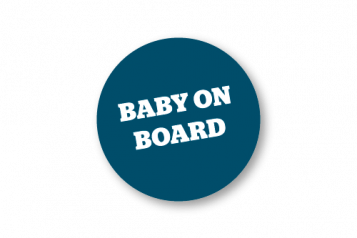 Baby on board sign
