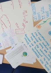 image of feedback written on the day by students